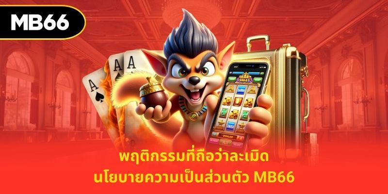 พฤติกรรมที่ถือว่าละเมิด นโยบายความเป็นส่วนตัว mb66